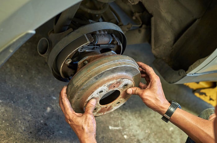 how to keep brake drums from rusting