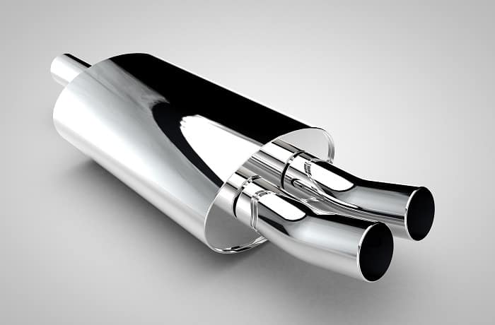 chrome exhaust pipe